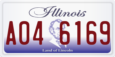 IL license plate A046169