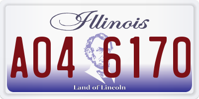IL license plate A046170