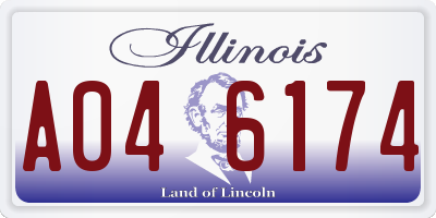 IL license plate A046174