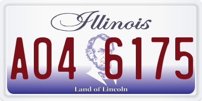 IL license plate A046175