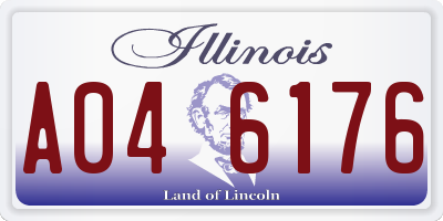 IL license plate A046176