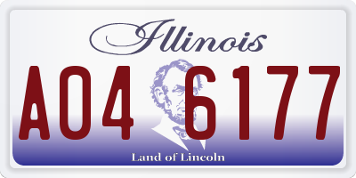 IL license plate A046177