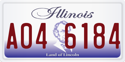 IL license plate A046184