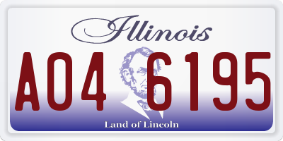 IL license plate A046195