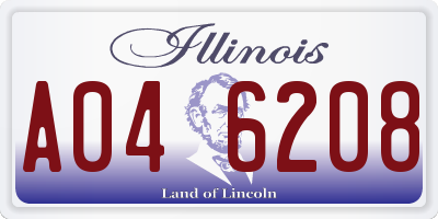 IL license plate A046208