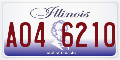 IL license plate A046210