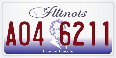 IL license plate A046211
