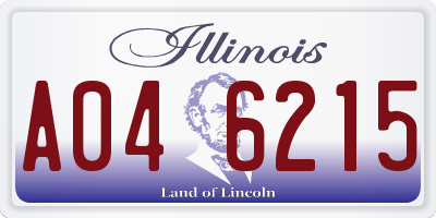 IL license plate A046215