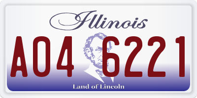 IL license plate A046221