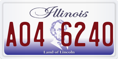 IL license plate A046240