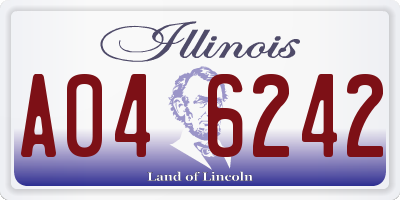 IL license plate A046242