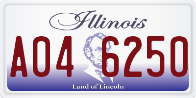 IL license plate A046250