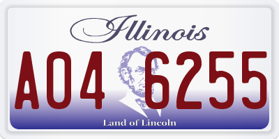 IL license plate A046255