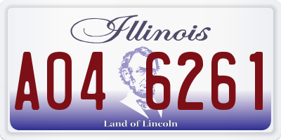 IL license plate A046261