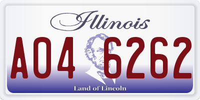 IL license plate A046262