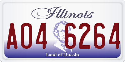 IL license plate A046264