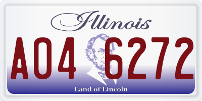 IL license plate A046272