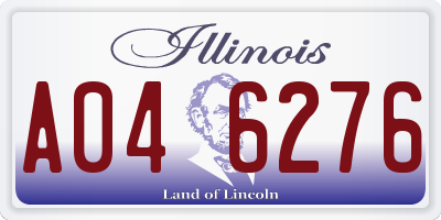 IL license plate A046276