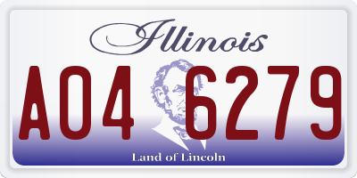 IL license plate A046279