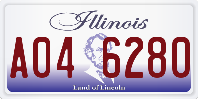 IL license plate A046280