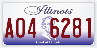 IL license plate A046281