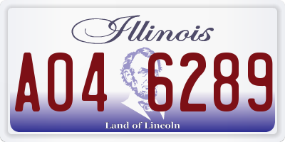 IL license plate A046289