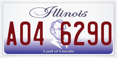 IL license plate A046290