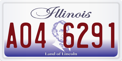 IL license plate A046291