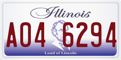 IL license plate A046294