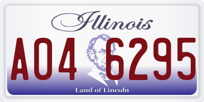 IL license plate A046295