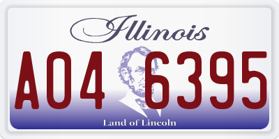 IL license plate A046395