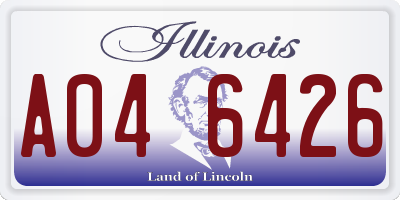 IL license plate A046426