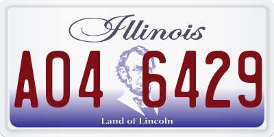 IL license plate A046429