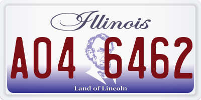 IL license plate A046462