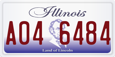 IL license plate A046484