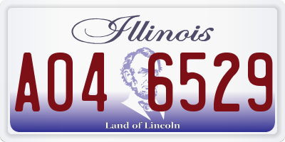 IL license plate A046529
