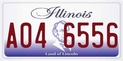 IL license plate A046556