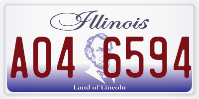 IL license plate A046594