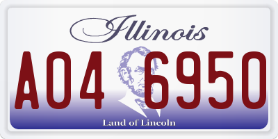 IL license plate A046950