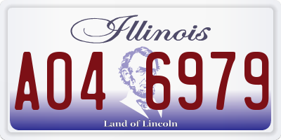 IL license plate A046979
