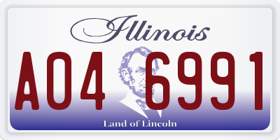 IL license plate A046991