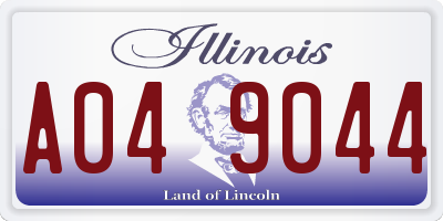 IL license plate A049044