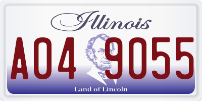 IL license plate A049055