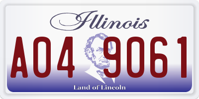 IL license plate A049061