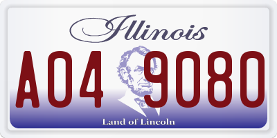 IL license plate A049080