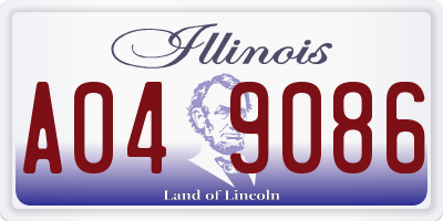 IL license plate A049086