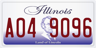 IL license plate A049096