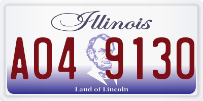 IL license plate A049130