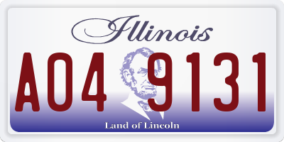 IL license plate A049131