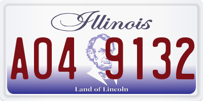 IL license plate A049132